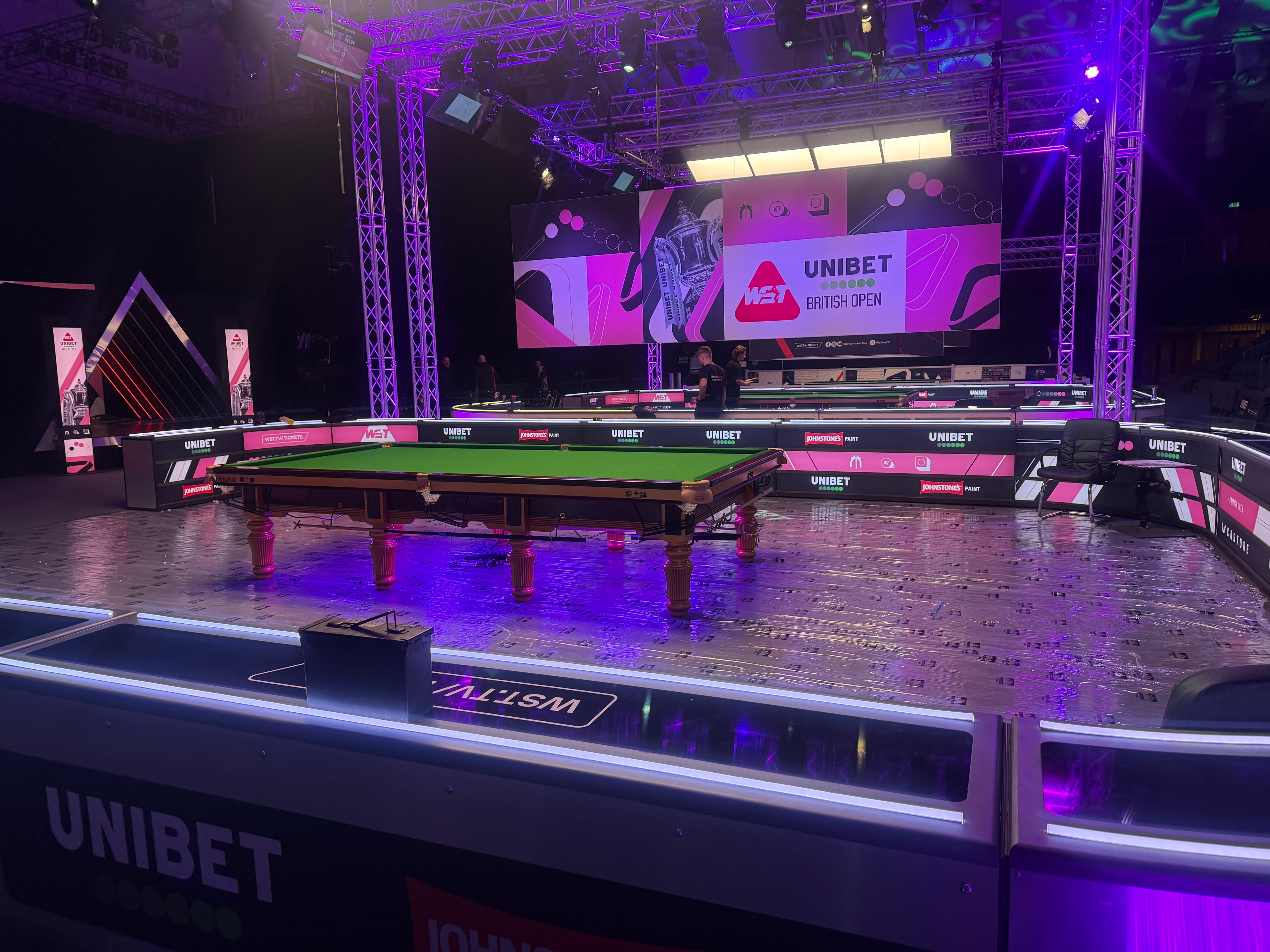 Live Med medical cover at a snooker arena event
